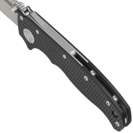 Demko AD20.5 Clip Point Knife Black G10, Stonewashed CPM S35VN by Andrew Demko (205-S35-CPB)