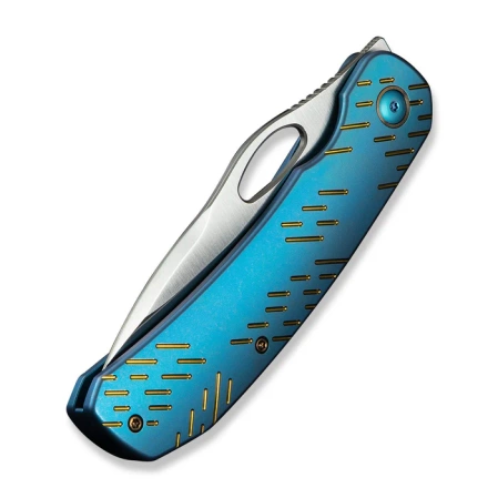 Nóż składany WeKnife Inmate Blue Titanium, Satin CPM 20CV by Jerad Neeve (WE23096B-3)