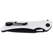 Kubey Raven Knife Ivory G10, Dark Stonewashed AUS-10 by Jelly Jerry (KB245F)