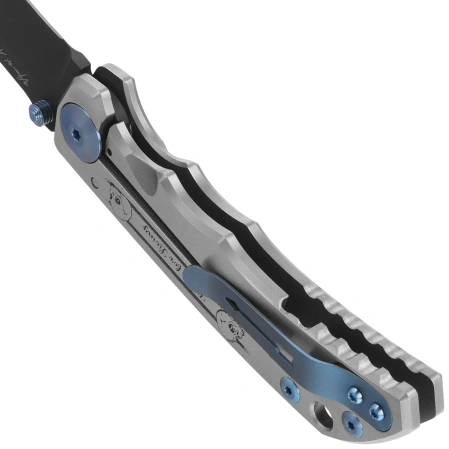 Nóż składany Spartan Blades Harsey Folder ''Memento Mori'' Titanium, Black MagnaCut by William W. Harsey (SF5 Custom Memento Mori)