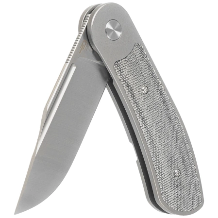 Bestech Vestige Knife Grey Titanium/Black Micarta, Satin MagnaCut by Justin Lundquist (BT2411A)