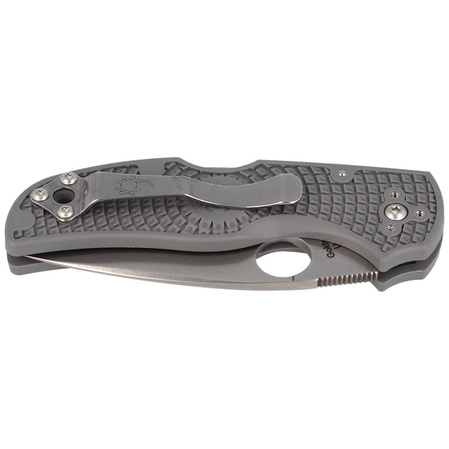 Spyderco Native 5 FRN Grey Maxamet PlainEdge Knife (C41PGY5)