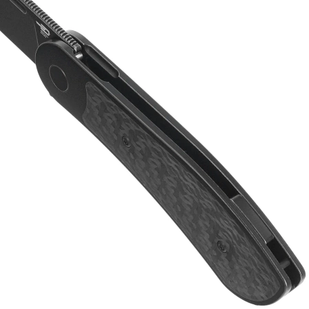 Nóż składany Bestech Vestige Black Titanium/Carbon Fiber, Black Stonewashed MagnaCut by Justin Lundquist (BT2411D)