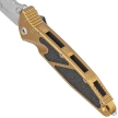 Microtech Socom Elite T/E-M Knife Tan Aluminum, Stonewashed M390MK by Tony Marfione (161-10TA)