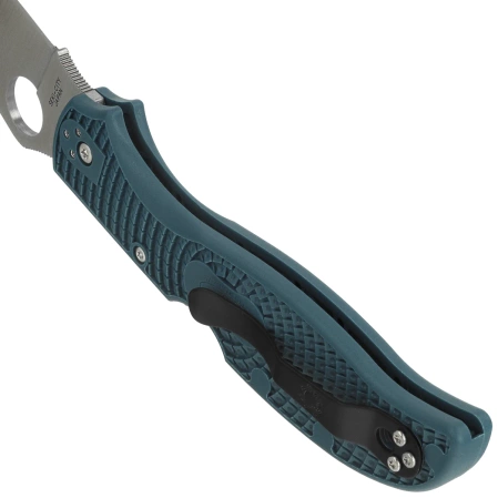Nóż składany Spyderco Stretch 2 XL Lightweight Blue FRN, Satin K390 by Sal Glesser (C258FPK390)
