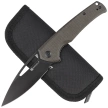 Sencut Mims Dark Green Canvas Micarta, Black Stonewashed 9Cr18MoV knife (S21013-3)