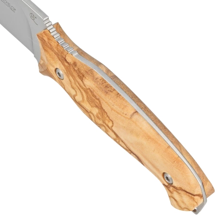 Viper Pointer Olive Wood, Satin N690Co by Tommaso Rumici Knife (V4870UL)
