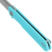 Bestechman Dundee Sheepfoot Knife Light Blue G10, Stonewashed/Satin D2 by Ostap Hel (BMK09B)