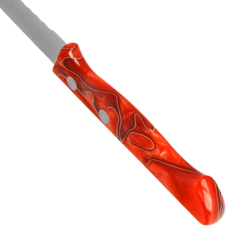 Nóż kuchenny MAM Universal 100 Red Metakrilat, Serrated Stainless Steel (4311)