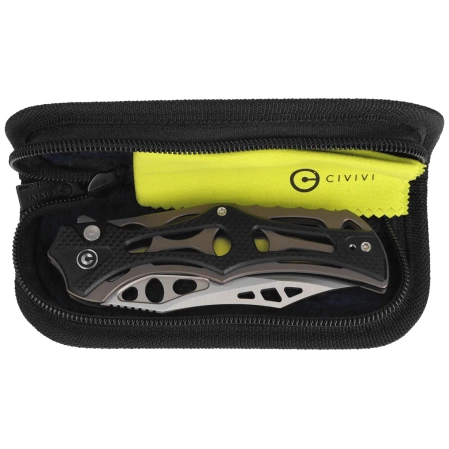 Civivi Biophase Knife Gray Aluminum/Black G10, Satin Nitro-V (C23083C-3)