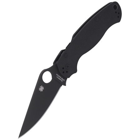 Spyderco Para Military 2 G-10 Black / Black Blade Knife (C81GPBK2)
