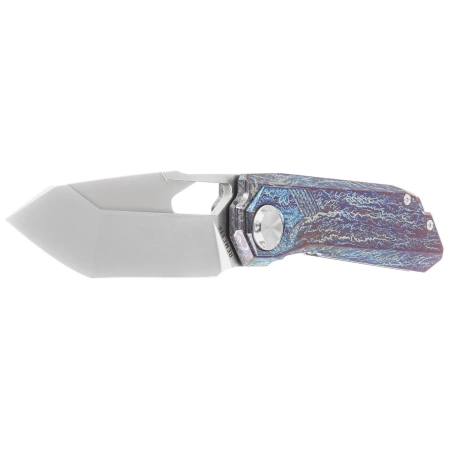 Remette RT-Peregrine Falcon Knife Thunder Lightning Titanium, Hand Grinding Pearlescent M390 (RTT1-T)