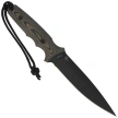 Spartan Blades Harsey Clandestina Knife Camo Linen Micarta, Black PVD MagnaCut by William W. Harsey (SB57BKCMKYBK)