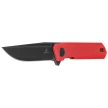 Bestechman Mini Dundee Special Red G10 Knife, Black PVD D2 by Ostap Hel (BMK03N)