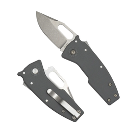 Nóż składany Demko Nano-Shark CP Grey GRN, Stonewashed AUS10A by Andrew Demko (NANO-10A-Grey GRN-CP)