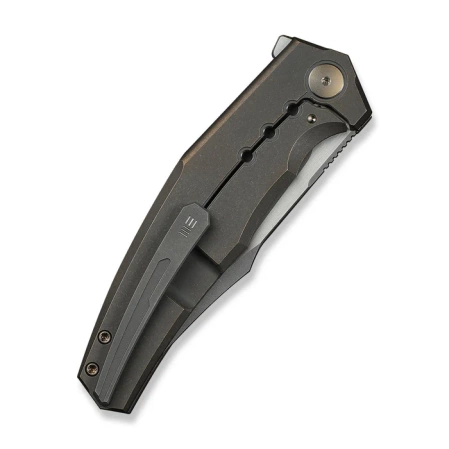 Nóż składany WeKnife Kyklos Bronze Titanium, Gray Stonewashed/Satin M390 (WE23086-2)