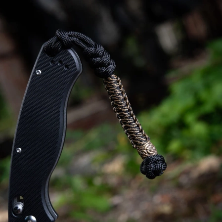 M-Tac knife lanyard Scandinavian Granule Black paracord (TMLSCG-BK)