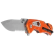 BlackFox Demand Rescue Knife Orange Aluminum, Stonewashed D2 (BF-784 OR)