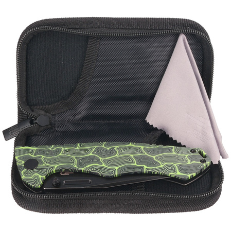 Bestech Keen II Black-Green G10/Titanium, Black Stonewashed CPM S35VN by Koens Craft knife (BT2301E)