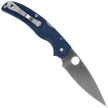 Spyderco Native Chief Lightweight Knife Dark Blue FRN, Satin CPM S110V by Sal Glesser (C244PDBL)