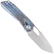 Nóż składany Remette RT-Peregrine Falcon Thunder Lightning Titanium, Hand Grinding Pearlescent M390 (RTT1-T)