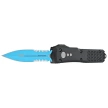 Microtech Ultratech D/E Jedi Knight Signature OTF Knife Tri-Grip Black Aluminum, Blue P/S M390 by Tony Marfione (122-2JK)