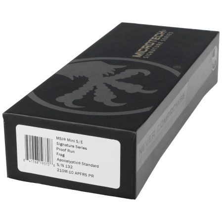 Nóż składany Microtech MSI Mini S/E Signature Proof Run Frag Black Aluminium, Apocalyptic M390MK by Tony Marfione (210M-10APFRSPR)