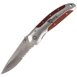 Nóż składany Herbertz CJH Pakka Wood/Steel, Satin 420 (256410 - 44199)