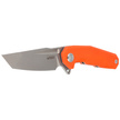 Kubey Carve Knife Orange G10, Beadblasted AUS-10 (KB237I)