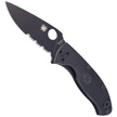 Spyderco Tenacious Knife Black Lightweight FRN, Black Spyder 8Cr13MoV by Eric Glesser (C122PSBBK)