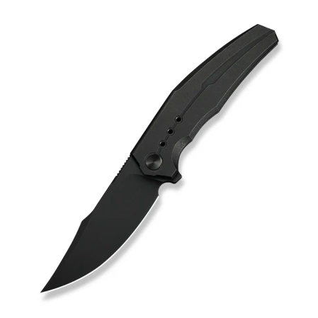 Nóż składany WeKnife Kyklos Black Titanium, Black Stonewashed M390 (WE23086-1)