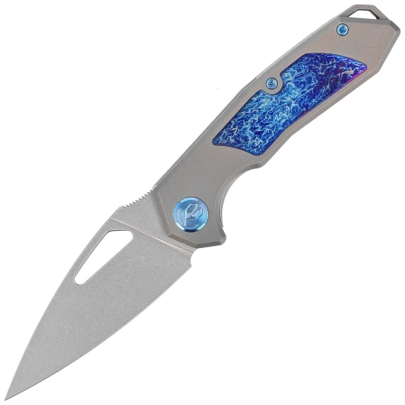 Nóż składany Kubey KB Knives Coeus Gray Titanium/Timascus, Beadblasted CPM S35VN (KB286A)