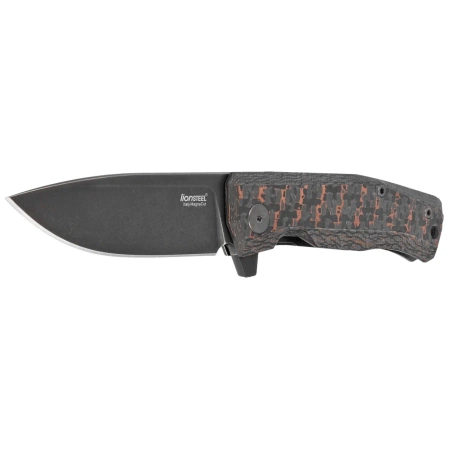 LionSteel Myto Knife Snake Skin Fat Carbon, Old Black MagnaCut by Molletta (MT01 MC SS)