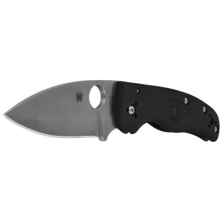 Spyderco Shaman Lightweight Knife Black FRN, Satin CTS BD1N by Sal Glesser (C229PBK)