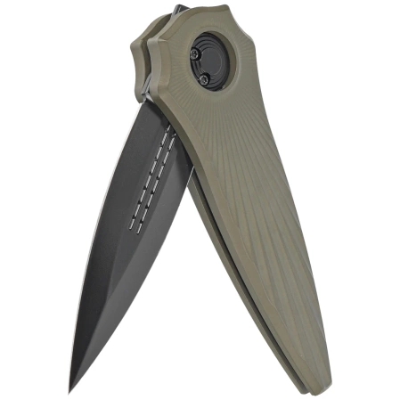 Nóż grawitacyjny Paragon Warlock-X Tapered StarBurst OD Green Aluminium, Cerakote Black CPM S35VN (WLOCX-TSB-OD-DO-CB)