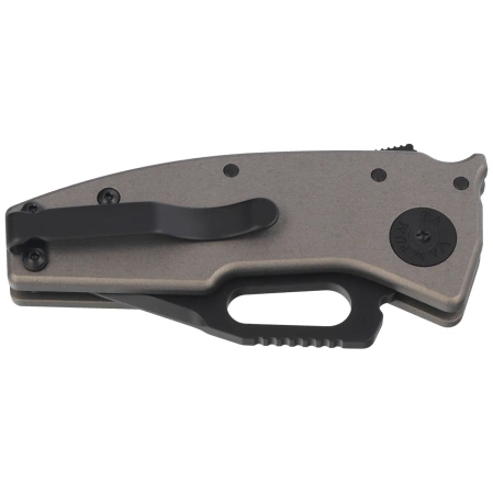 Nóż składany Demko Nano-Shark Stealth CP Artillery Grey Aluminium, Black DLC CPM 20CV by Andrew Demko (NANO-20CV-Artillery Grey ALUM-CP)