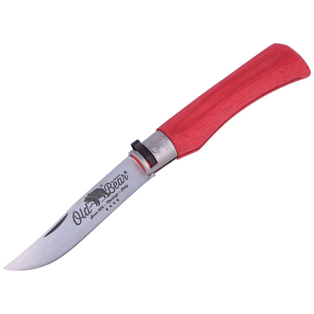 Nóż składany Antonini Old Bear Laminated Red, Satin Stainless (9307/23_MRK)