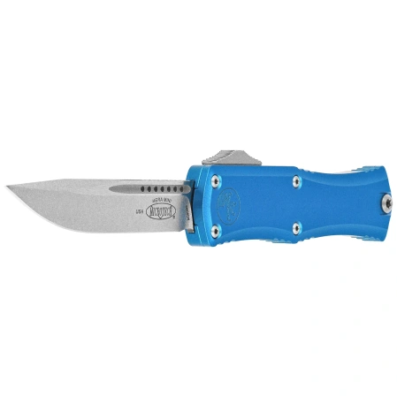 Microtech Hera II Mini S/E Blue Aluminum, Stonewashed M390MK by Tony Marfione (1703M-10BL)