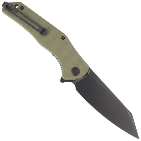 Kubey Knife Flash Green G10, Blackwashed AUS-10 (KU158F)