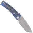 Medford Marauder-H T/E Knife Blue Titanium, Std HW/Flamed Clip, Tumbled S45VN by Greg Medford