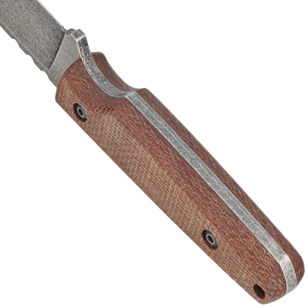 Za-Pas Handie Brown Micarta, Acid Stonewash NMV (HAN-ST-M-BR)