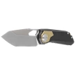 Remette RT-Peregrine Falcon Knife Brown/Gold Titanium, Hand Grinding Pearlescent M390 (RTT1-BX)