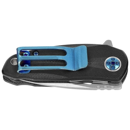 Tokisu Money Clip Knife Carbon Fiber/Black G10, Satin 7Cr17Mov (18684)