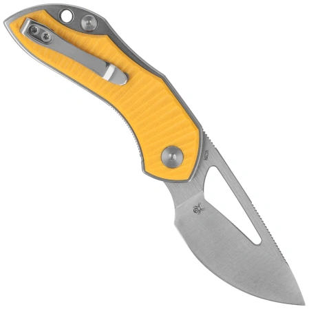 Bestechman Triassic Knife Yellow G10, Satin 14C28N by Denis Simonutti (BMK17B)