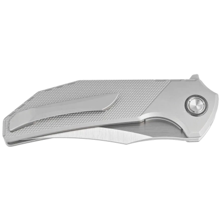 Nóż składany Reate Tiger Diamond Texture Titanium, Belt Satin M390 by Alvin Lee (TG TDP.SAT)