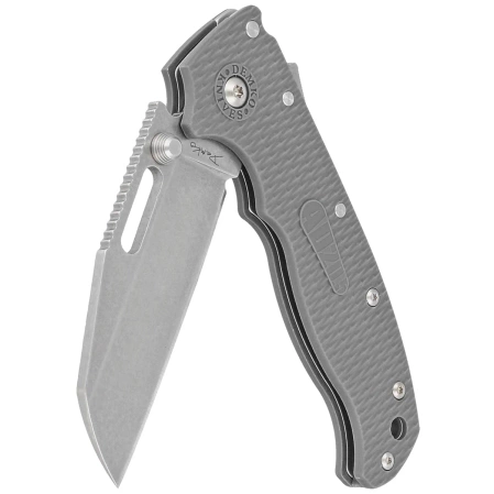 Nóż składany Demko AD20.5 Shark Foot Grey Grivory, Stonewashed AUS10A by Andrew Demko (205-10A-SFGRY)