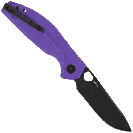 Nóż składany Bestechman Angry Owl Purple G10, Black PVD D2 by Keanu Alfaro (BMK12E-2)