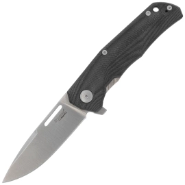 Nóż składany LionSteel Q4ttro Black G10/Titanium, Satin MagnaCut by Molletta (Q4 GBK)