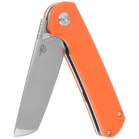 Bestech Sledgehammer Orange G10, Satin / Stonewashed D2 knife (BG31A-1)