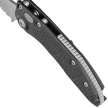 Nóż automatyczny Microtech Stitch-A S/E Black Aluminium, Stonewashed P/S by Borka Blades and Tony Marfione (169-11)